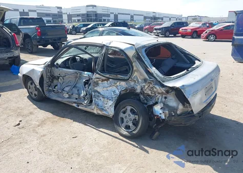 2002 Hyundai Accent Gs из США, поврежденный, VIN KMHCG35C32U179011